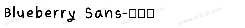 Blueberry Sans字体转换
